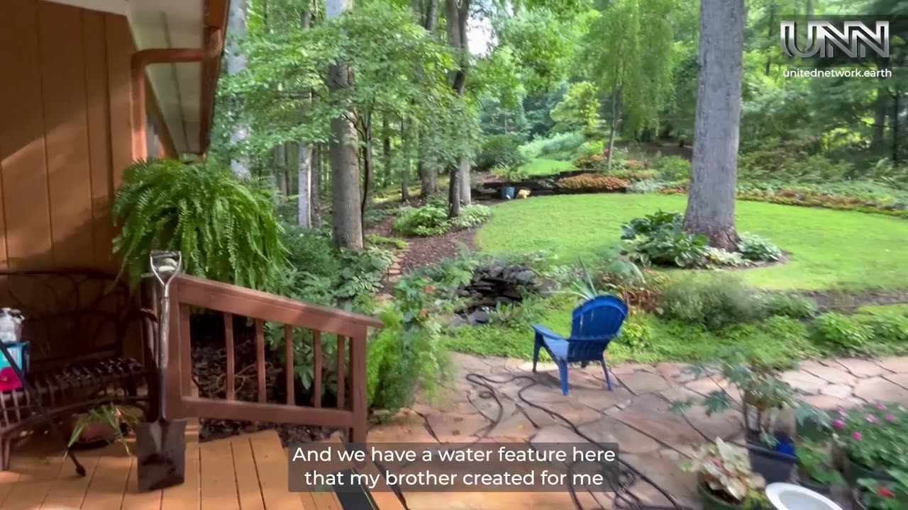 UNN Field Messenger Beatrice shows her shade garden in NC, alive with flowers and peaceful vibes.