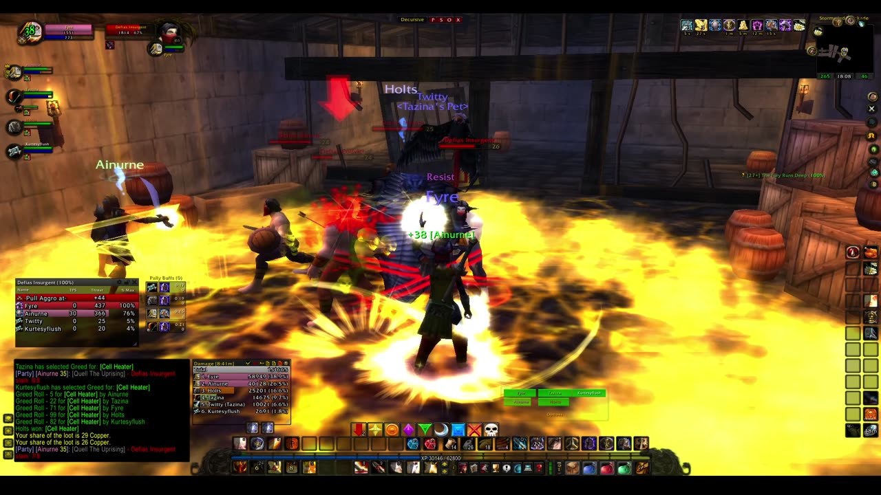 Turtle wow - The new server Ambershire - Paladin POV - Stockade second run