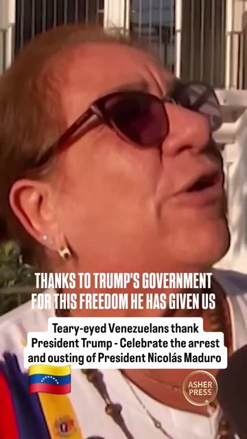 VENEZUELANS CELEBRATE - THANK TRUMP FOR THE OUSTING OF NICOLAS MADURO