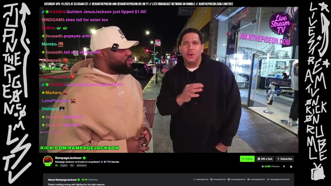 RAMPAGEJACKSON STREET INTERVIEWS LIVE