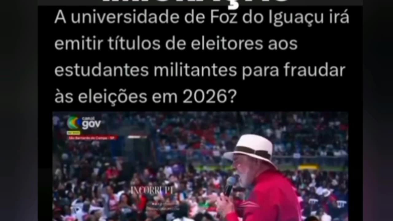 Enquanto a direita olha para um lado a esquerda monta sua estratégia de unir os comunistas e, Foz do Iguaçu é só o início.