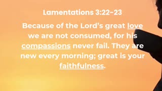 Lamentations 3:22-23