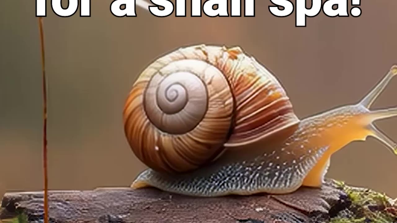 Rain! Perfect weather for a snail spa! #snail #naturesounds #anxiety #meditationmusic