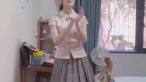 Campus Charm | Cute Dance in White Dress
