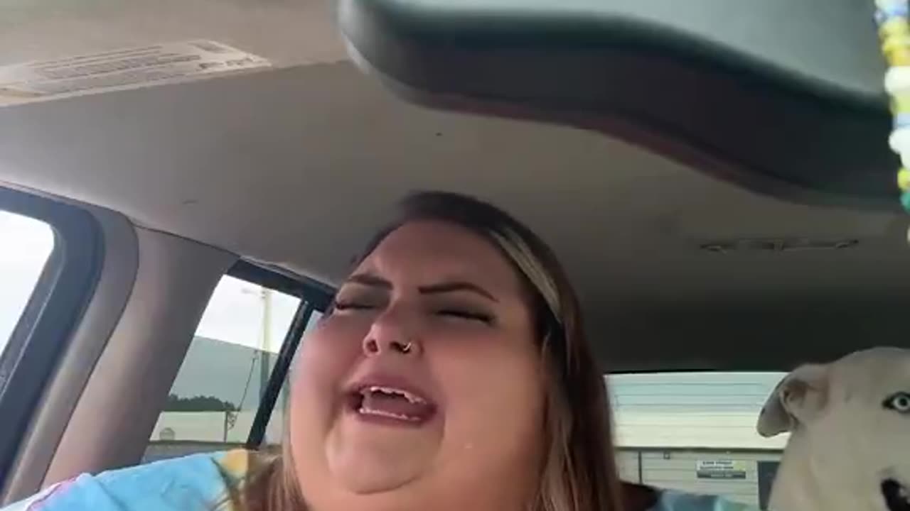 This woman needs a friend.