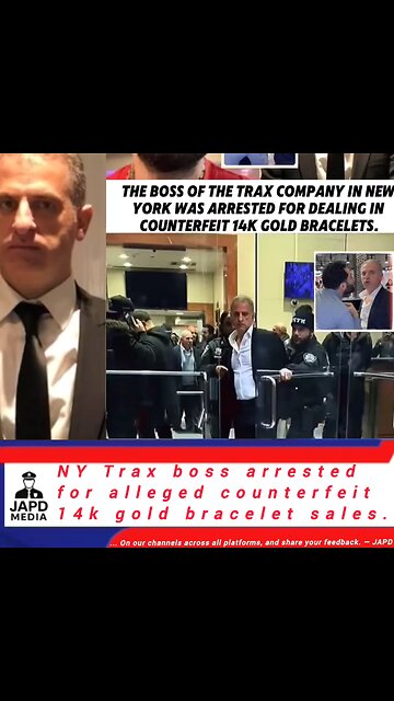NY Trax boss arrested for alleged counterfeit 14k gold bracelet sales. #Trax #CounterfeitGold #japd