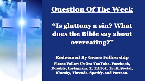 The RBGF LIVE "Question of the Week"