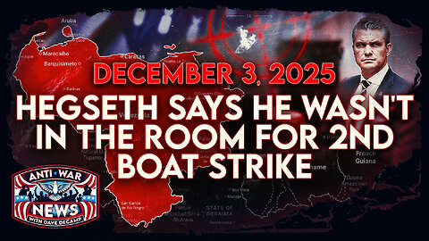 Hegseth Says He Wasn't in the Room for 2nd Boat Strike, IDF Kills Photojournalist in Gaza, and More