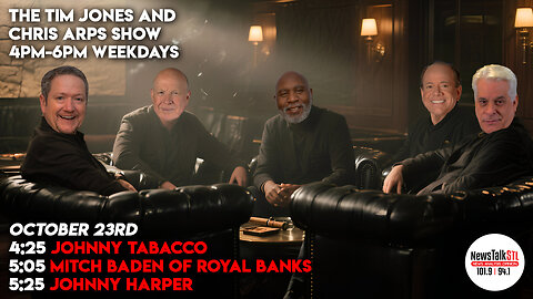 The Tim Jones and Chris Arps Show 10.23.2025 Johnny Tabacco | Royal Banks | Johnny Harper