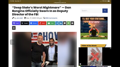 “Deep State’s Worst Nightmare” — Dan Bongino Officially Sworn In as Deputy Director of the FBI