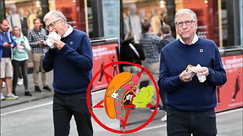 "Unveiling Bill Gates' Unique Billion-Dollar Hot Dog With a Ketchup Twist!"