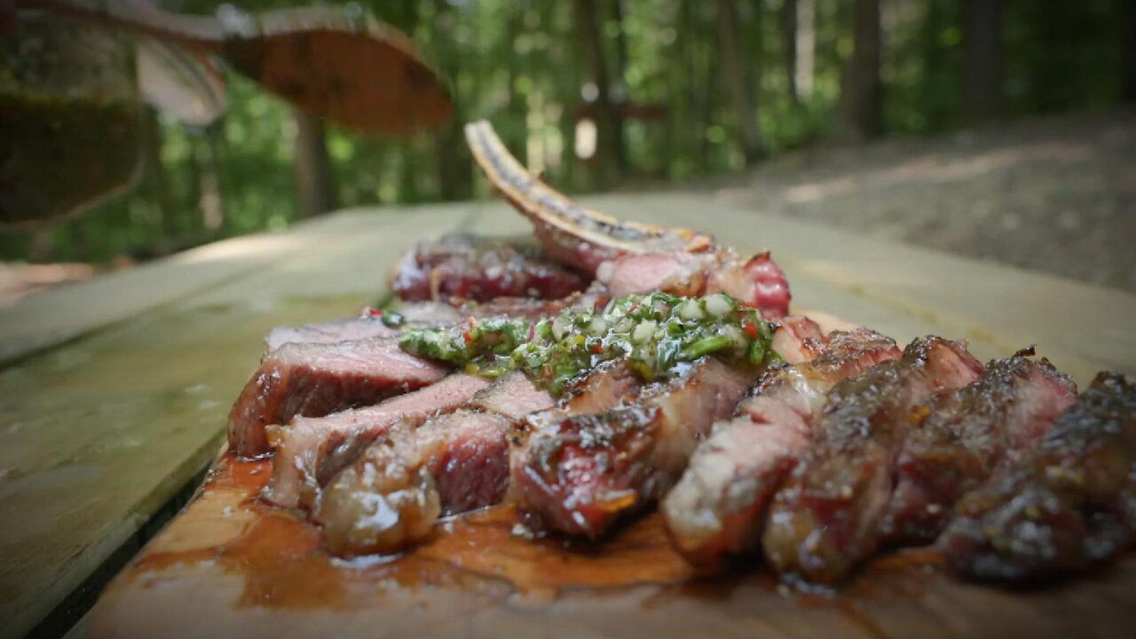 Mountain BBQ Feast: Slow-Smoked Meat in the Wild