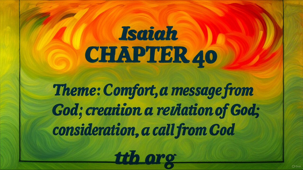 Isaiah Chapter 40 (Bible Study)