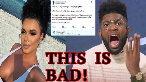 Emmanuel Acho PANICS! Turns off comments after announcing FS1 FIRED him after Joy Taylor SCANDAL!