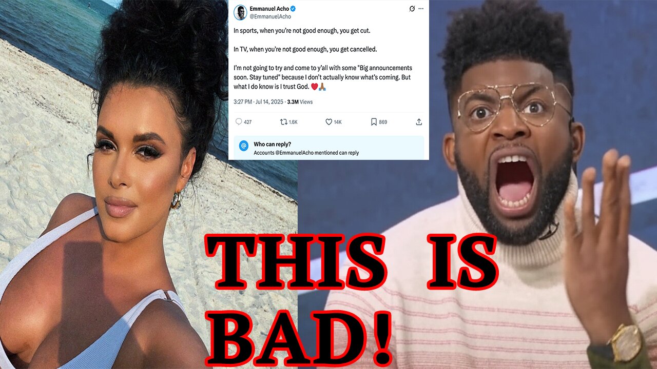 Emmanuel Acho PANICS! Turns off comments after announcing FS1 FIRED him after Joy Taylor SCANDAL!