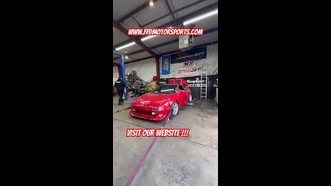 Toyota MR2 on the Dynojet with TURBO K24 #kseries #k24 #midengine
