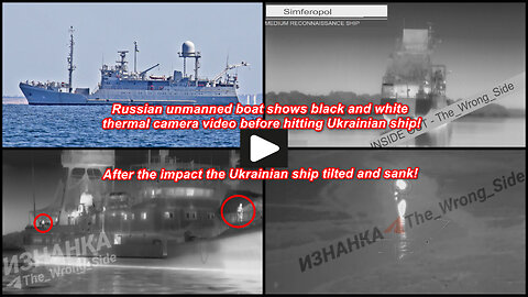 Danube river: Russian unmanned boat destroys Ukrainian Simferopol ship