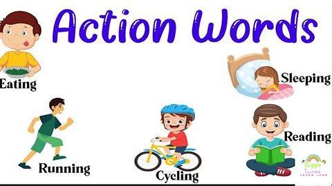 action words 100 plus for preschoolers