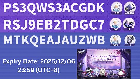 3.8 Special Program Codes (Honkai: Star Rail)