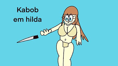 Hilda throwing knives at Satanists