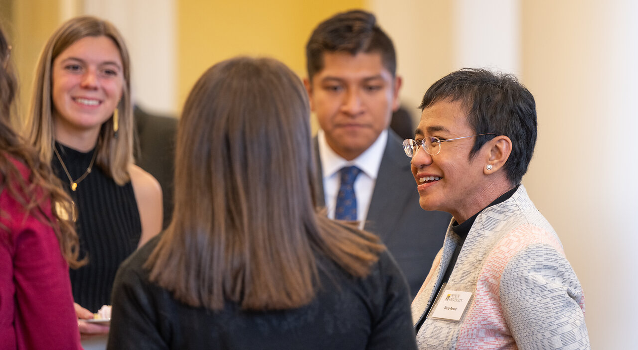November 2, 2022 - Nobel Peace Prize Recipient Maria Ressa at DePauw University