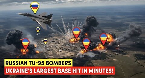 Russian Tu-95 Bombers Unleash Devastation—Ukraine’s Largest Base Hit in Minutes!