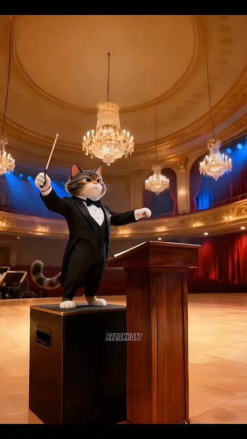 Maestro Meow is here to lead the symphony!