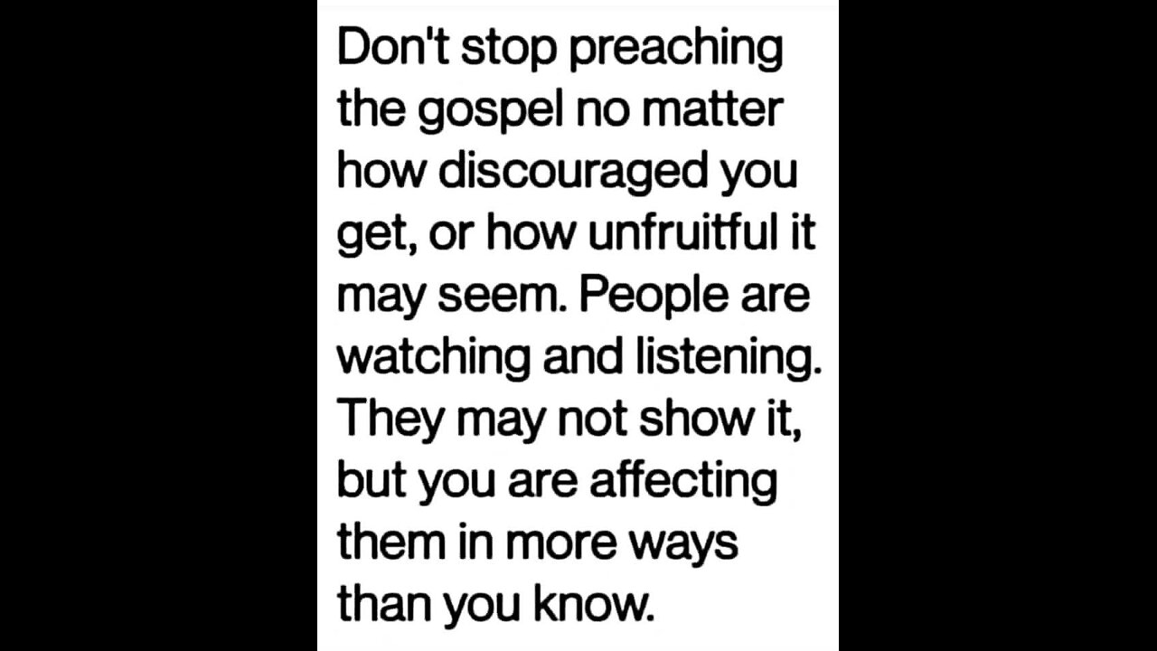 "Why We Preach"
