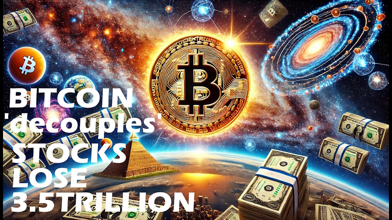 Bitcoin decouples, stocks lose $3.5T!