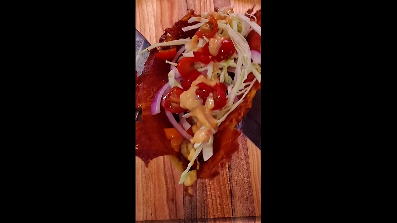 Cheese Fan Shrimp Tacos