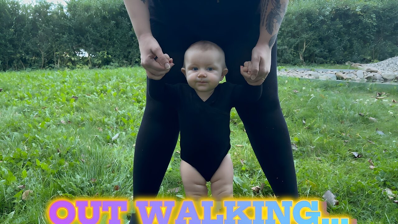 Baby Kayla Practicing Walking 👣 Adorable First Steps & Needing Mommy