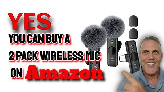 2 Pack Wireless Lavalier Microphone #online