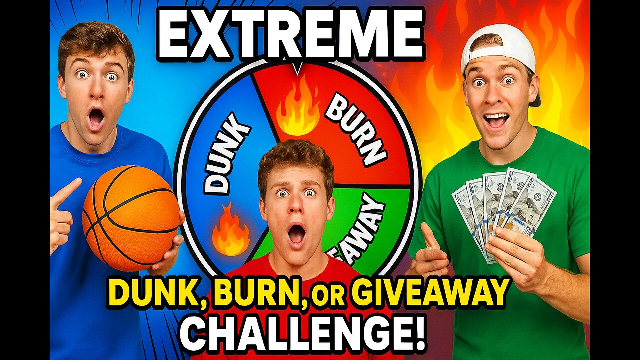 EXTREME Dunk, Burn, Or Giveaway CHALLENGE! 🔥🏀💸