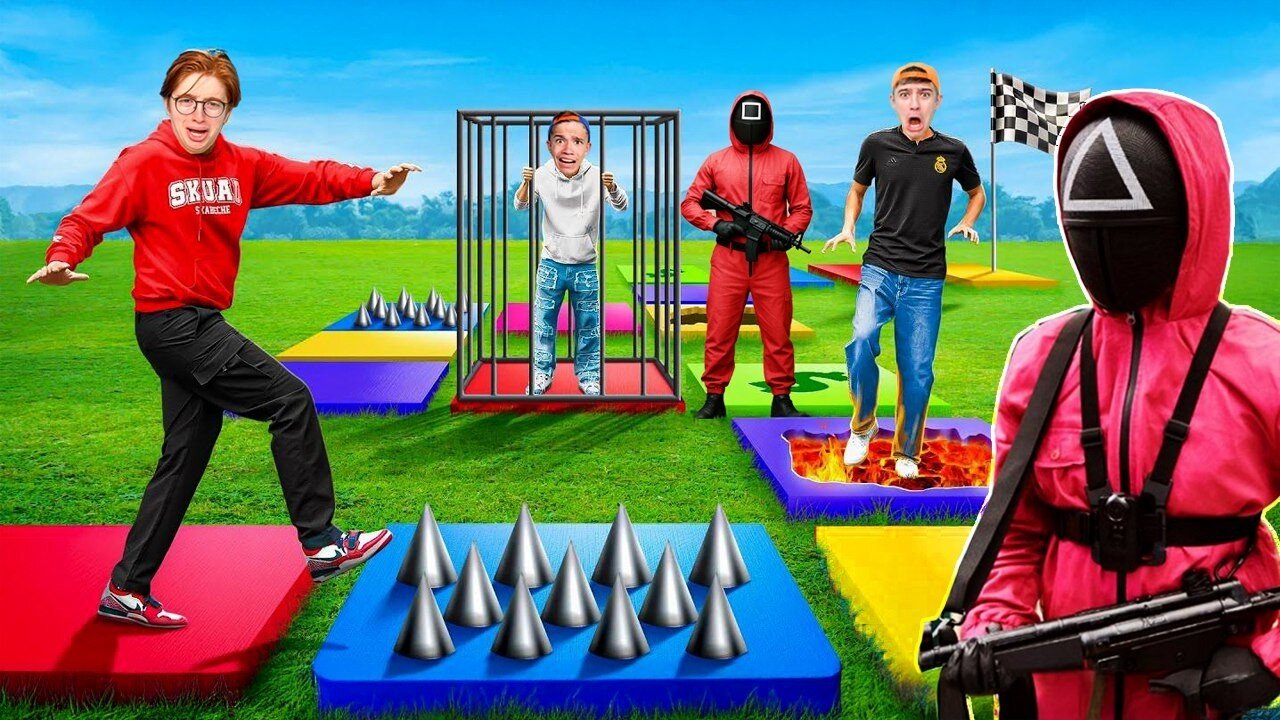 Squid Game Μονόπολη Στην Αληθινή Ζωή! Challenge!