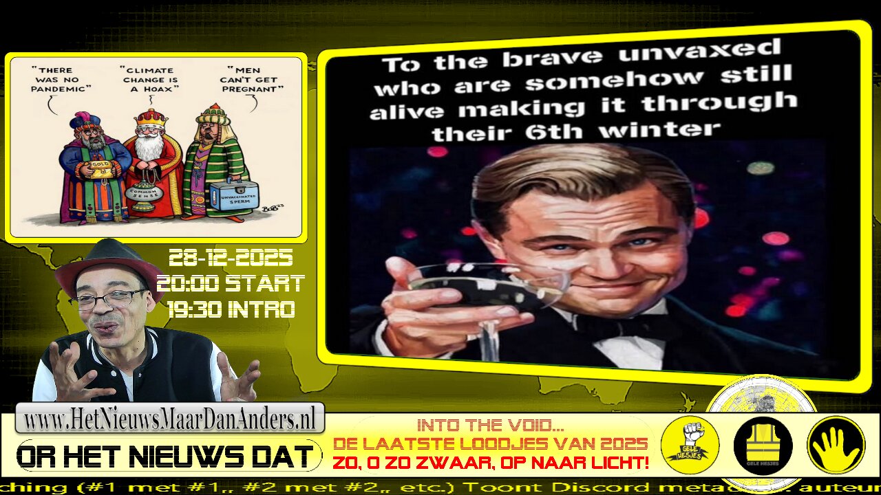 HNMDA live 28-12-25 : Into the Void... De laatste loodjes van 2025 zo, o zo zwaar, op naar licht!