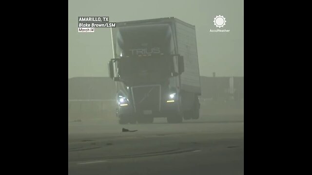 83 MPH Winds Flipping Semis Over