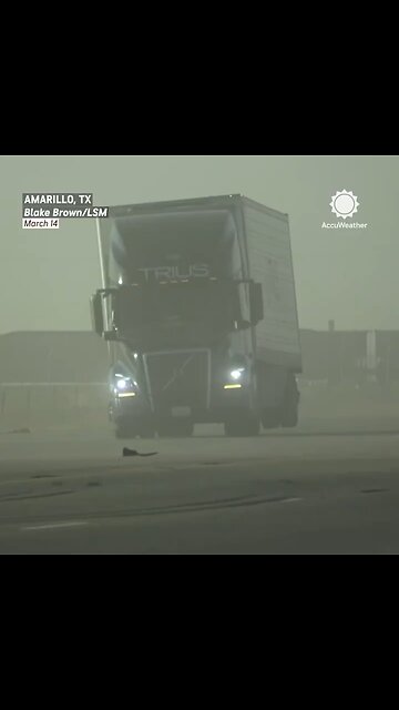 83 MPH Winds Flipping Semis Over