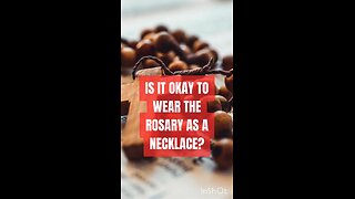 IS IT OK TO WEAR THE ROSARY AS A NECKLACE? #truth #jesus #mary #joseph #ihs #christ #church #bible