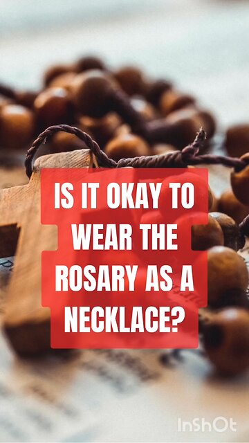 IS IT OK TO WEAR THE ROSARY AS A NECKLACE? #truth #jesus #mary #joseph #ihs #christ #church #bible