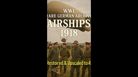 High Above the Front: WW1 German Zeppelin Archive Restored in 4K! 🚁✨