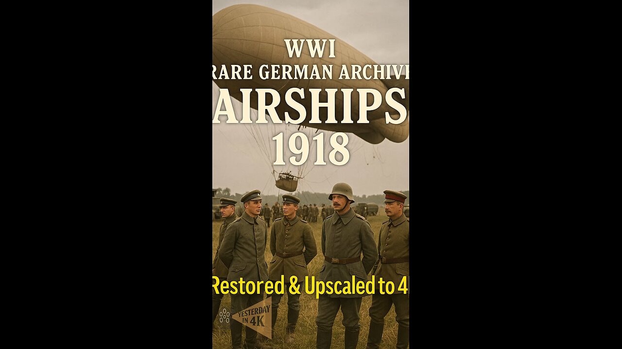 High Above the Front: WW1 German Zeppelin Archive Restored in 4K! 🚁✨