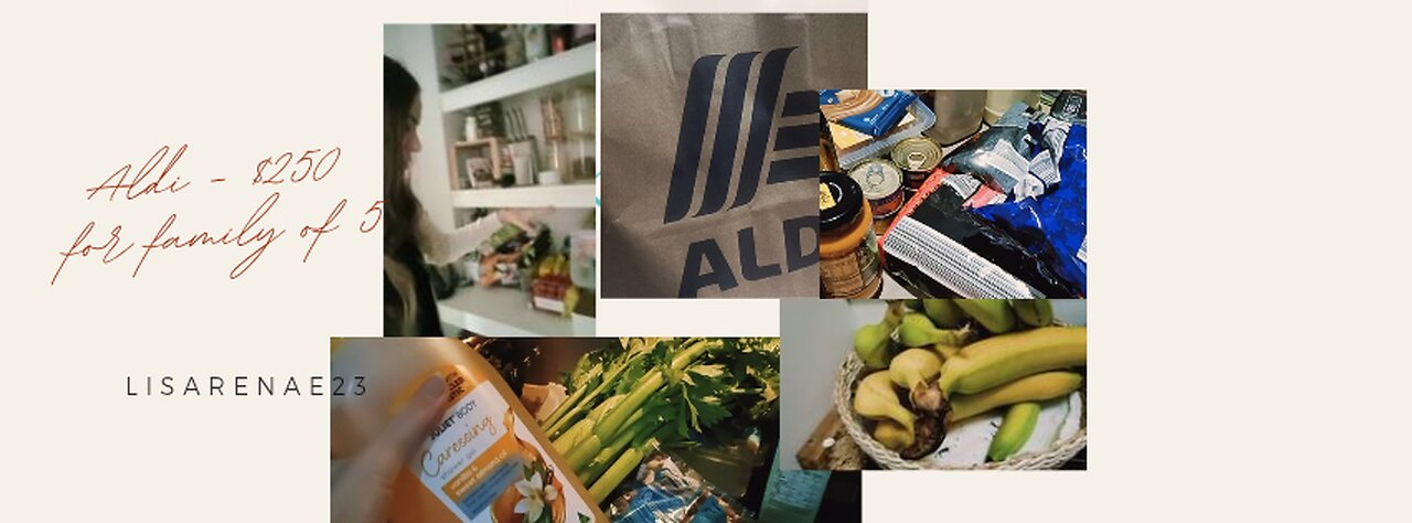 Aldi Shop $250 for family of five