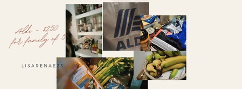 Aldi Shop $250 for family of five