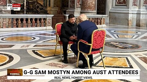 Trump and Zelensky meet one-on-one inside St Peter's Basilica ahead of Pope's funeral