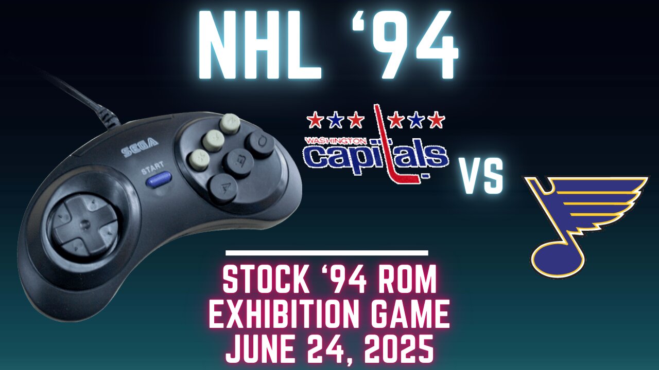 NHL 94: Capitals (Len the Lengend) at Blues (Richter) {Genesis} - Exhibition 151