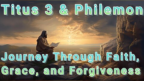 Titus 3 & Philemon: An In-Depth Journey Through Faith, Grace, and Forgiveness