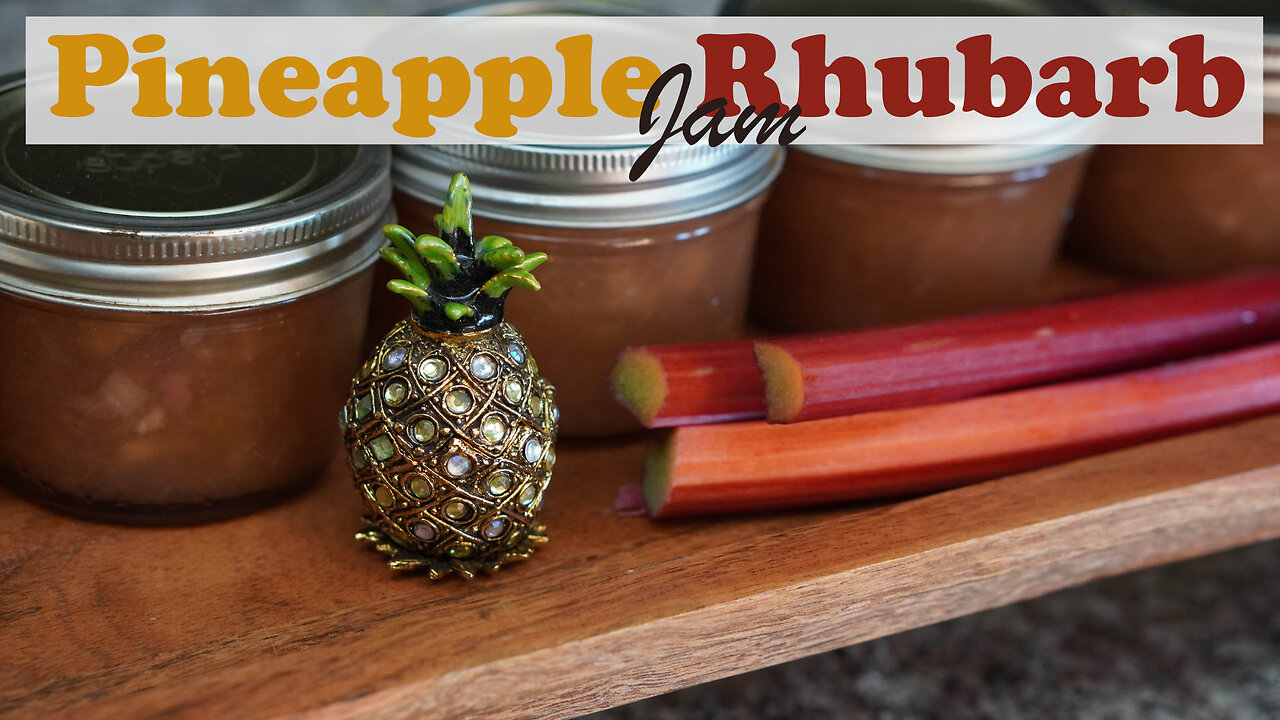 Pineapple Rhubarb Jam Canning Recipe