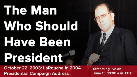 The Man Who Should Have Been President