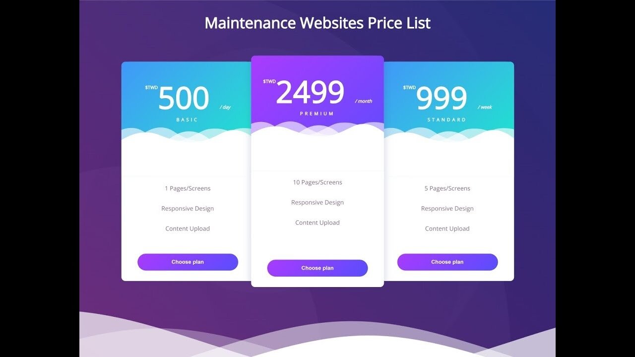 Professional Pricing Plans Section Design using HTML and CSS #live #livecoding #livestream