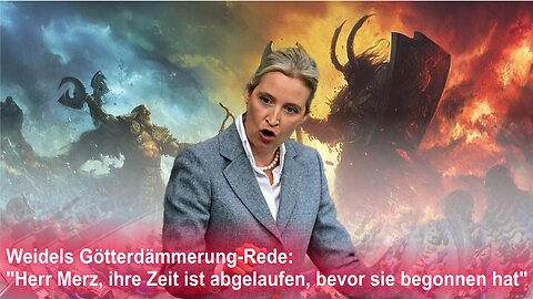 Weidels Götterdämmerungs-Rede - "Herr Merz, ihre Zeit ist abgelaufen, bevor sie begonnen hat"